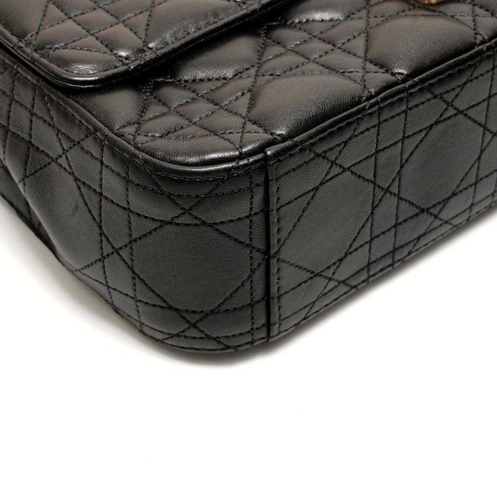 CHRISTIAN DIOR Black Leather Shoulder Bag - Picture 5 of 13